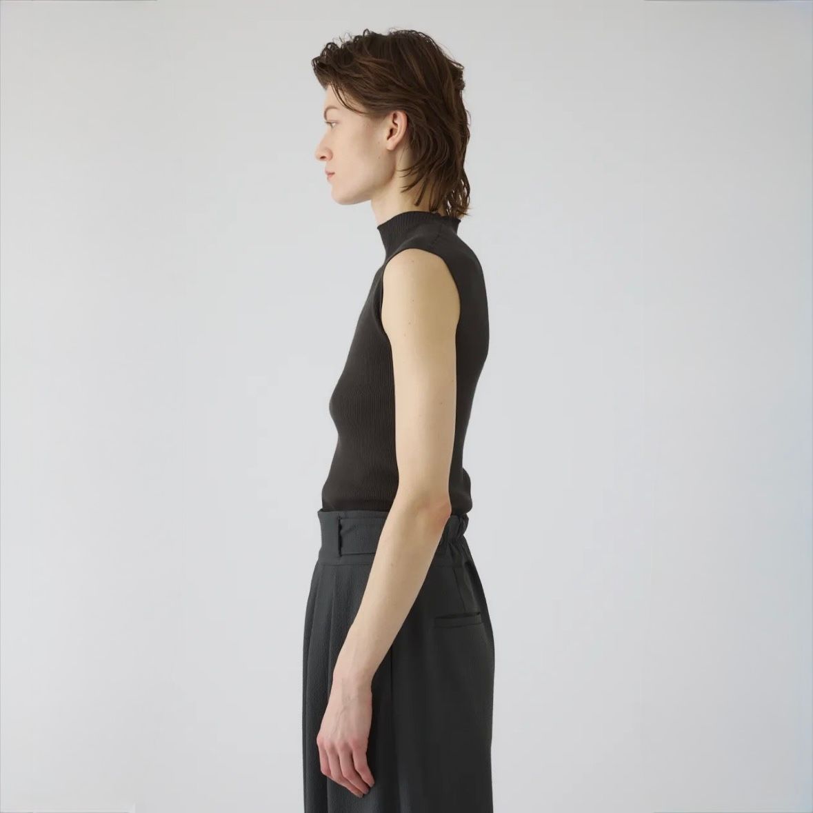 【残り一点】Washable Basic N/S Knit
