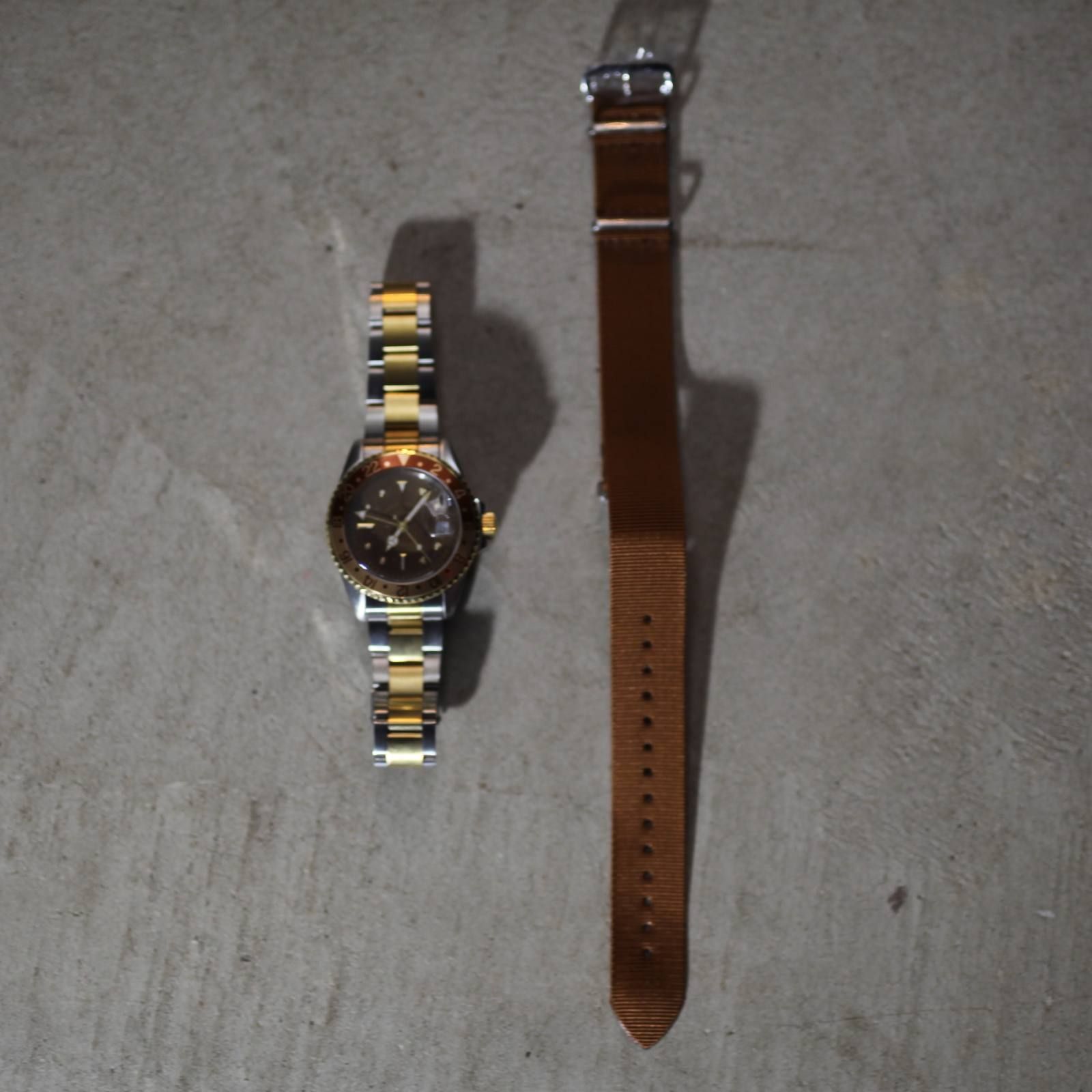 【お取り寄せ注文可能】BRWN GMT(STAINLESS STEEL×NYLON)
