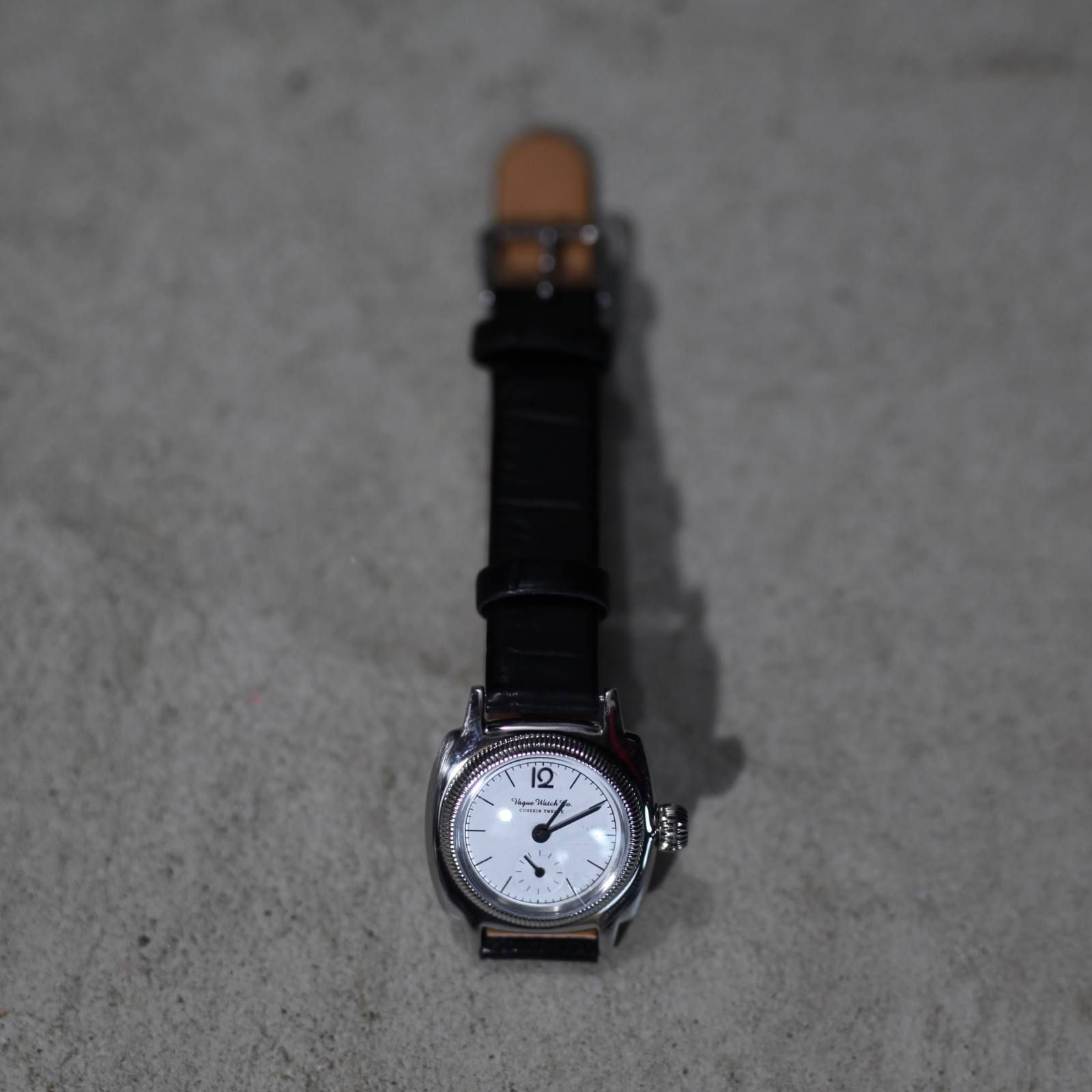 売れ筋商品 ヴァーグウォッチカンパニー 腕時計 COUSSIN EARLY MIL クッション アーリー ミル GUIDIROSELLINIレザー台 