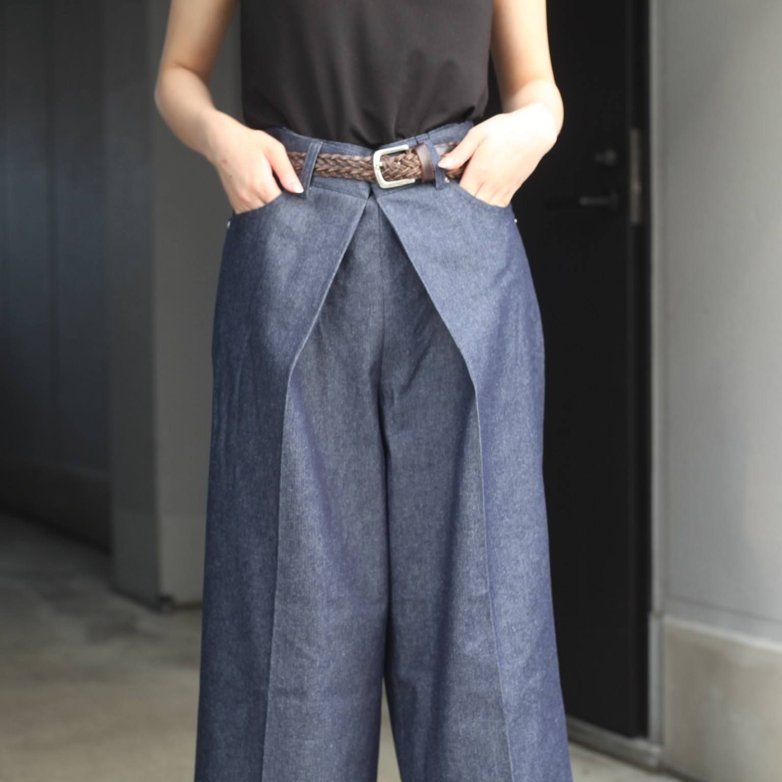 Rigid denim wide pants裾上げなどはされてますか