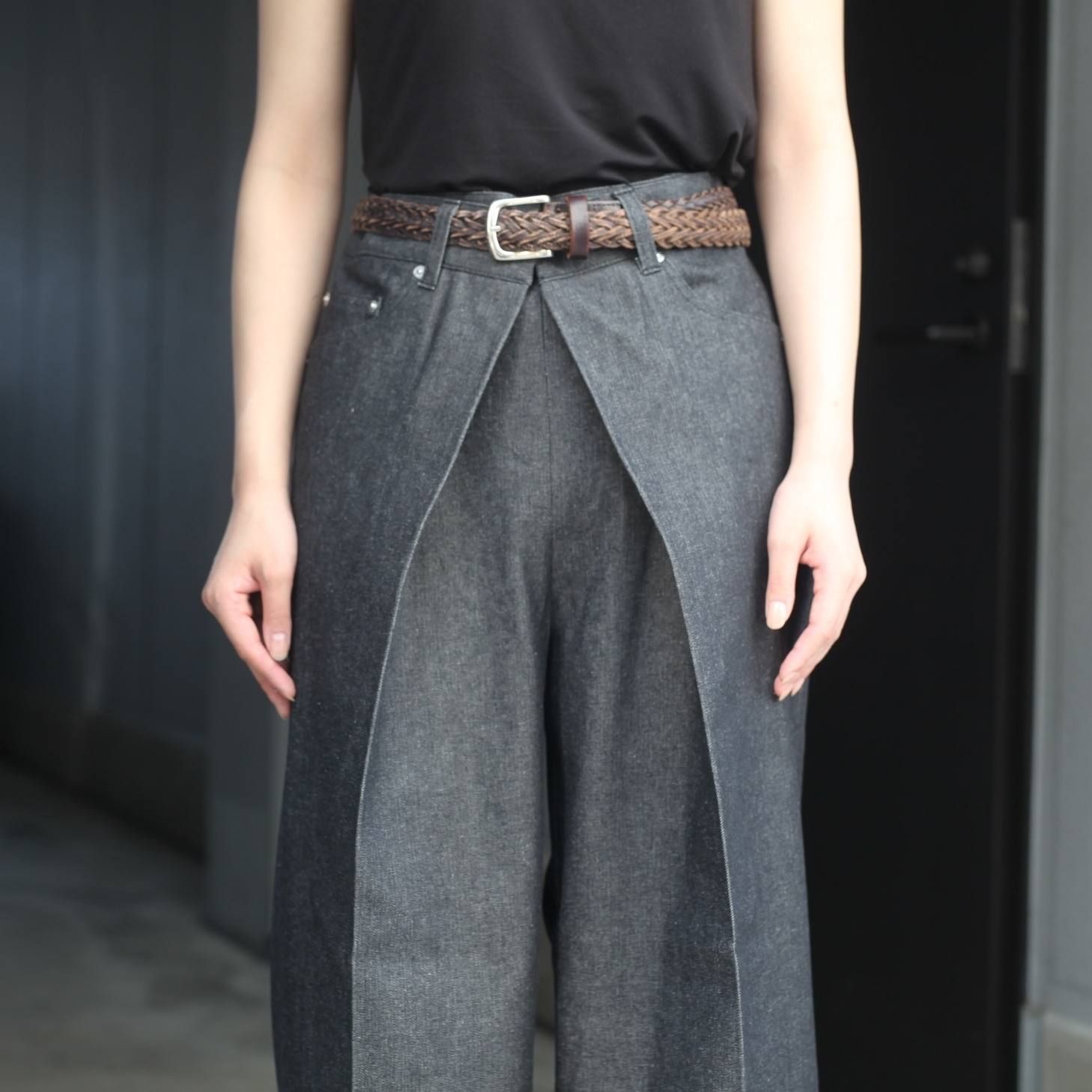 【残りわずか】Rigid Denim Wide Pants(MEN)