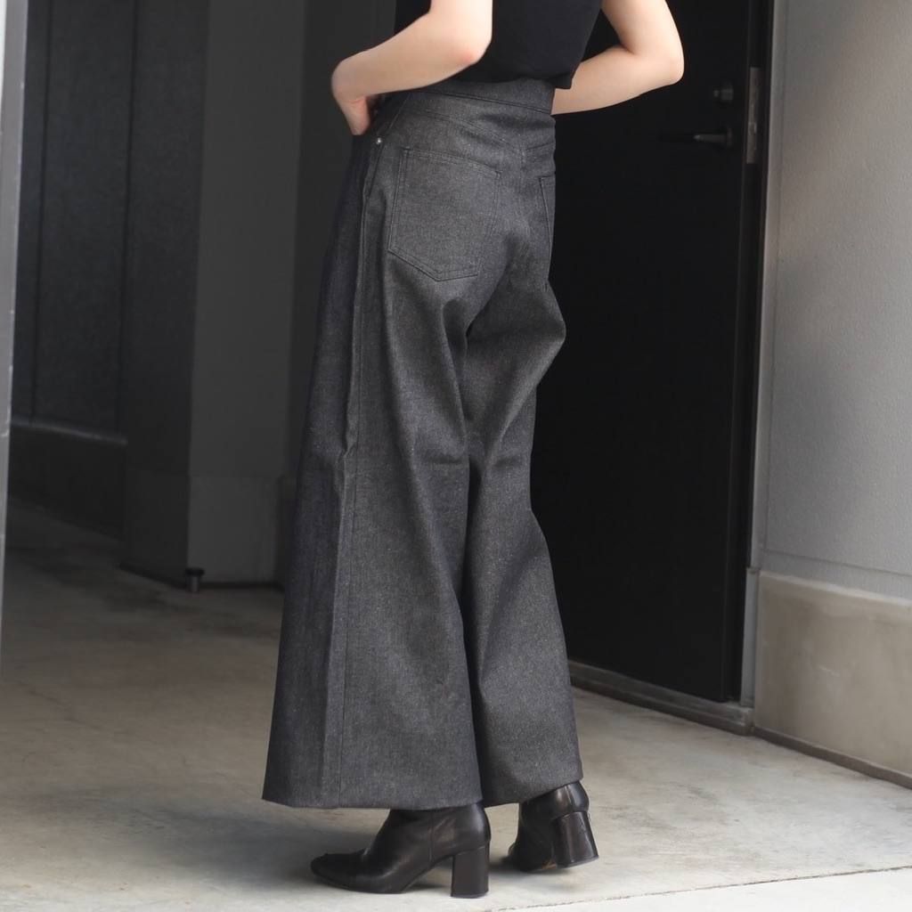 【残りわずか】Rigid Denim Wide Pants(WOMEN)