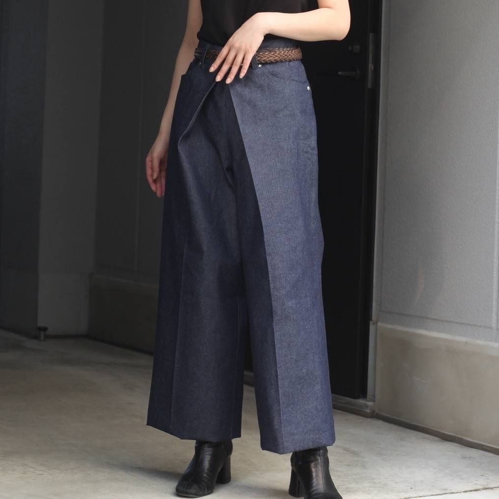 ウエスト81Rigid Denim Wide Pants(MEN) サリバン　SIZE：44