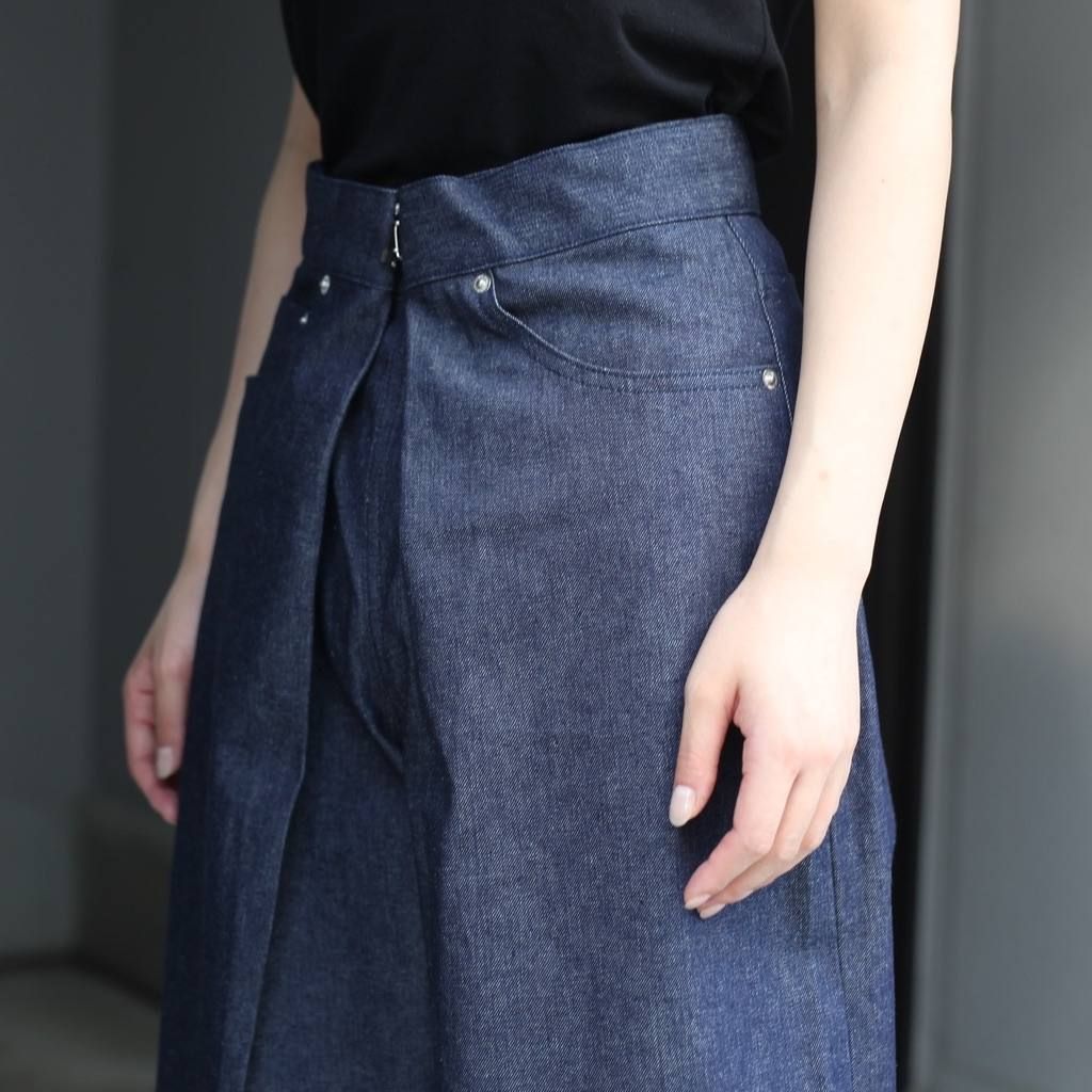 【残りわずか】Rigid Denim Wide Pants(WOMEN)