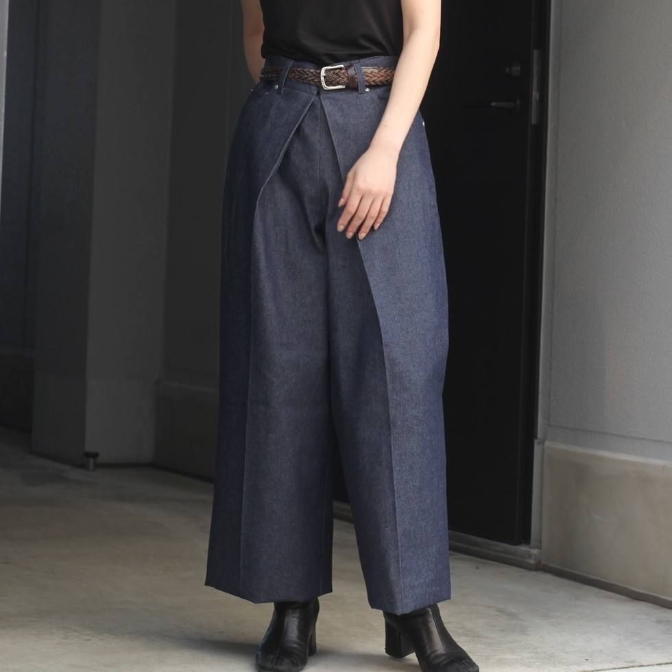 Denim Wide Pants デニムワイドパンツ サイズ44股上33cm