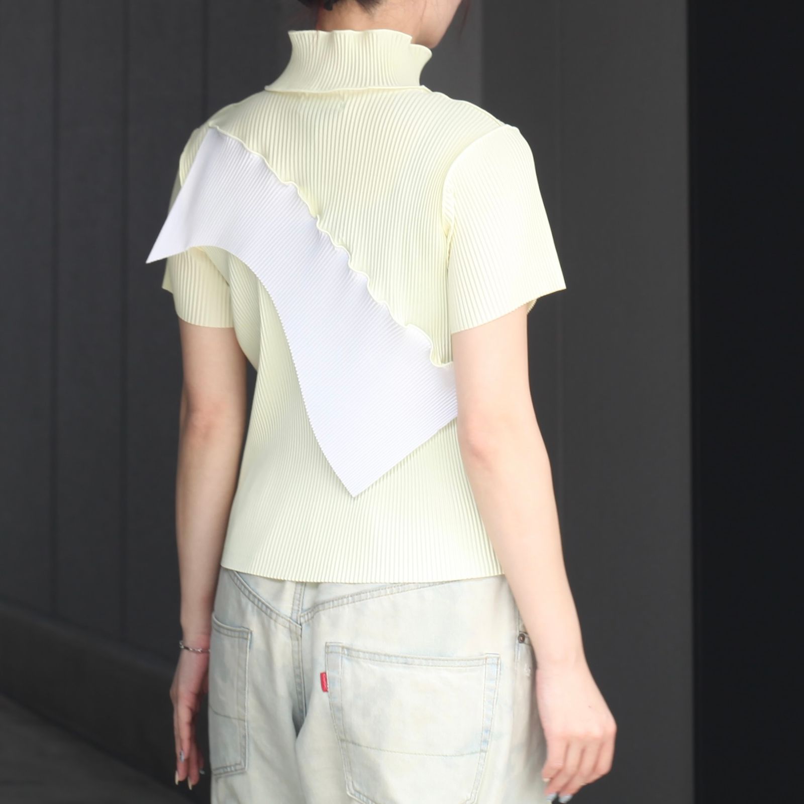 【残り一点】Todo Wave Top Short Sleeve Highneck