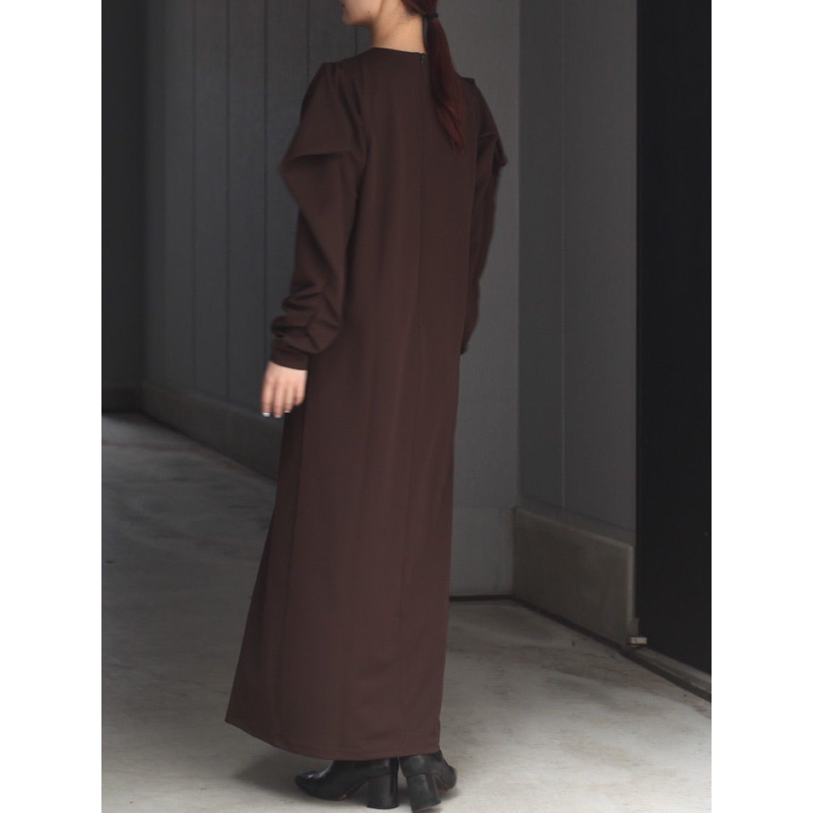 【残り一点】Drape Sleeve Cut Dress