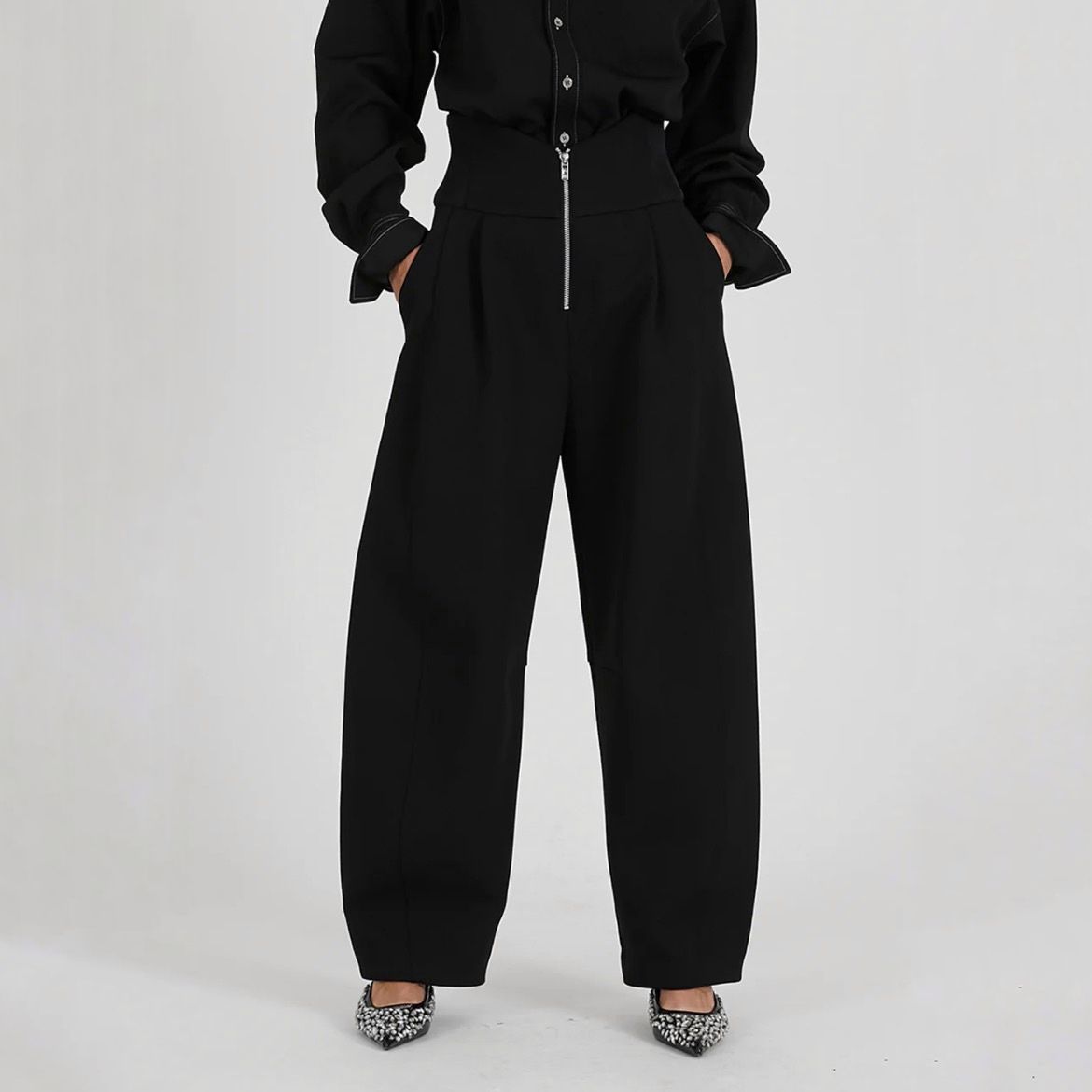 【残り一点】High-Waisted Pants