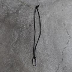 【残り一点】Anchor Leather Necklace Large(BLACK LEATHER×SILVER)