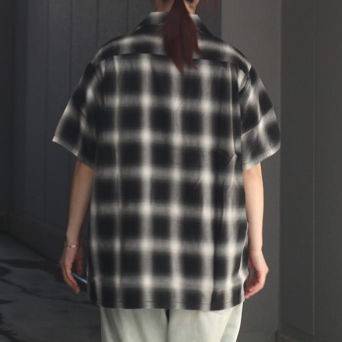 【残り一点】Ombre Check Short Sleeve Shirt