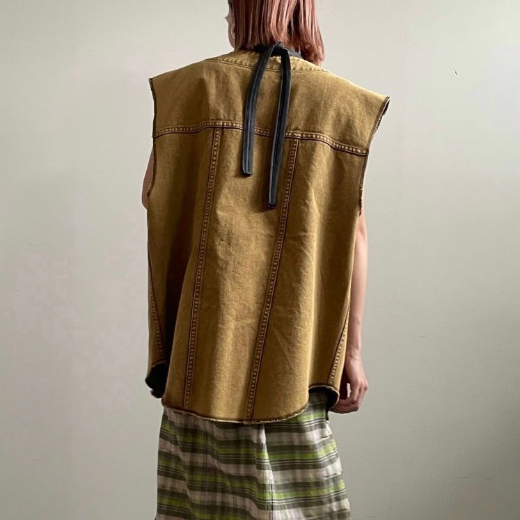 【残り一点】Vintage Like Denim Vest Jacket