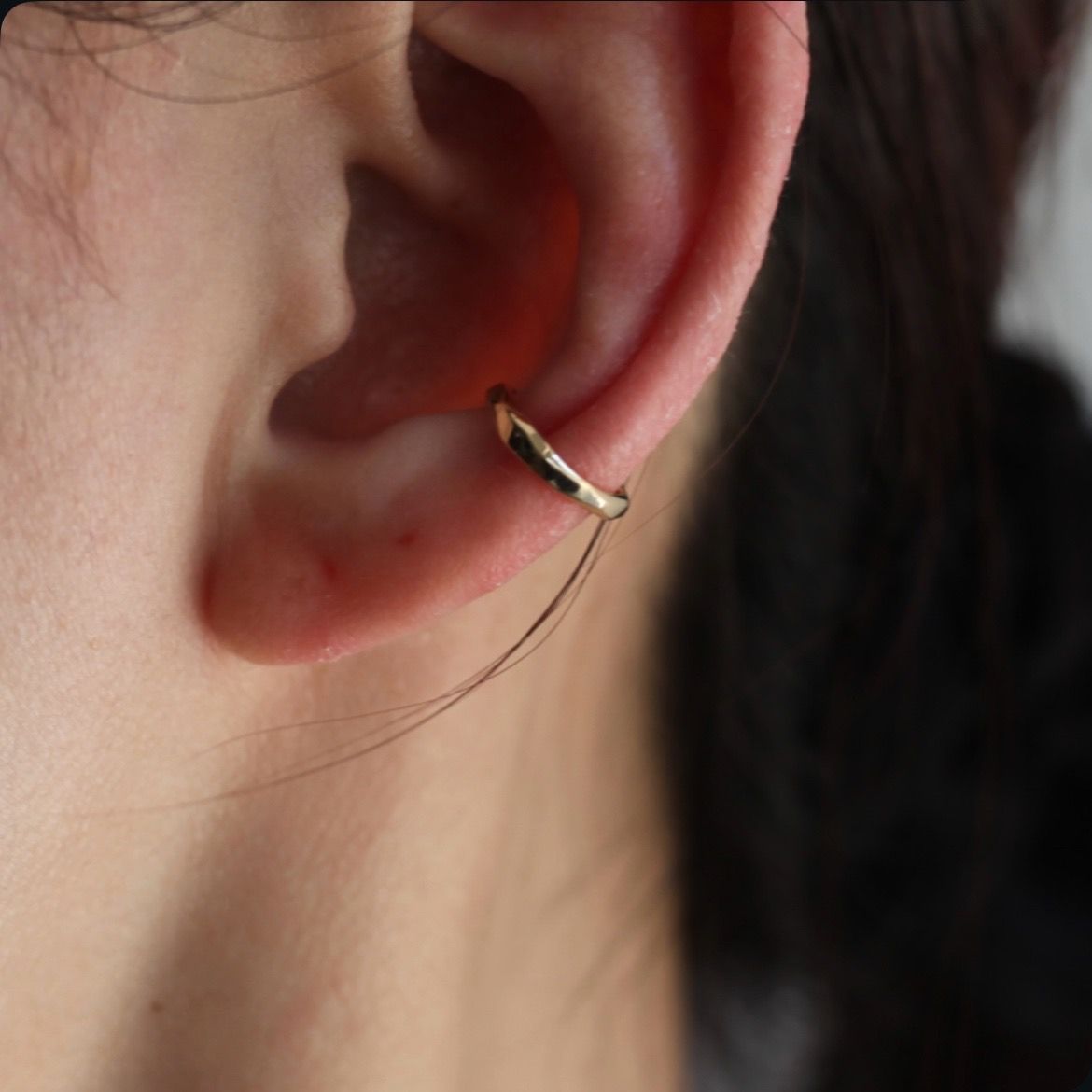 【残り一点】K10 Narrow Ear Cuff_No.3(GOLD)