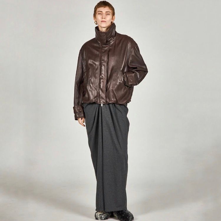 【残り一点】Sheep Leather High Neck Blouson