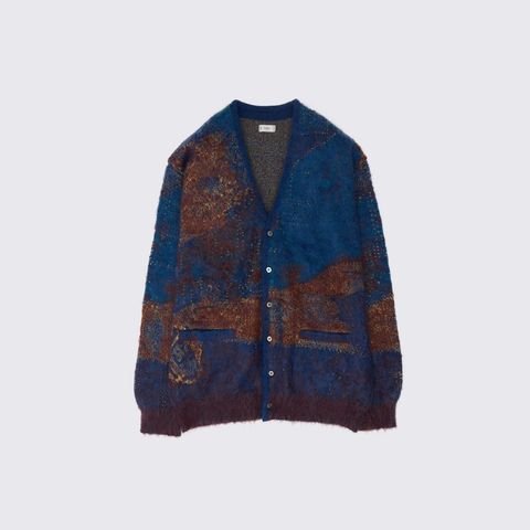 【残り一点】Abstract Jaquard Mohair Cardigan