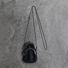 【残りわずか】Chain Double Frame Purse(ODD_COW SHRINK)