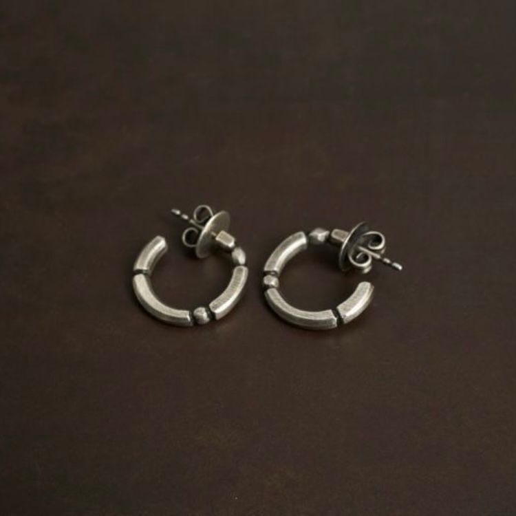 【再販売通知受付可能】Hoop Studs Sculpture_1