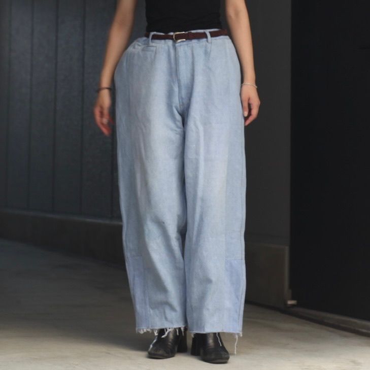 【残り一点】Reconstructed Super Baggy Slacks Denim_3(L)