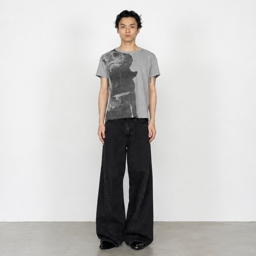 【残り一点】3D Twisted Wide Leg Jeans