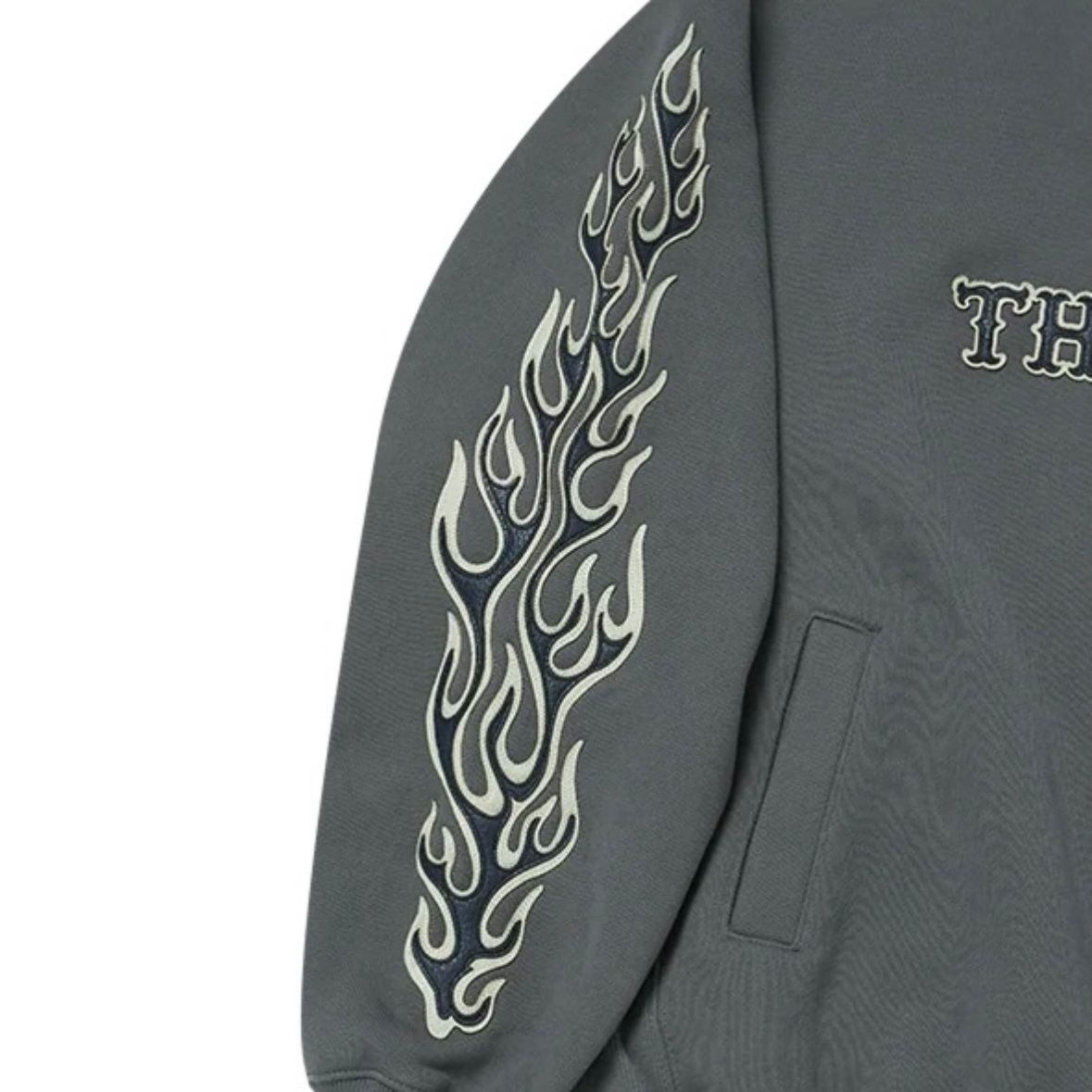 【残り一点】Leather Flame Sweatshirt