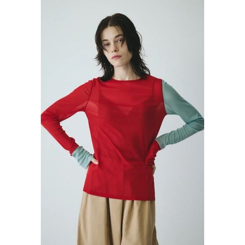 【残り一点】Bi Color Mesh Inner Tops