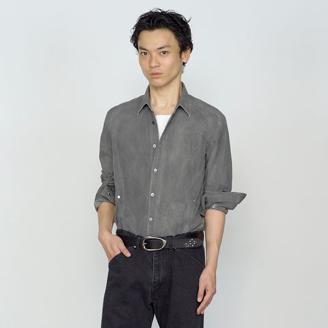 【残り一点】Checkered Panelled Utility Shirt