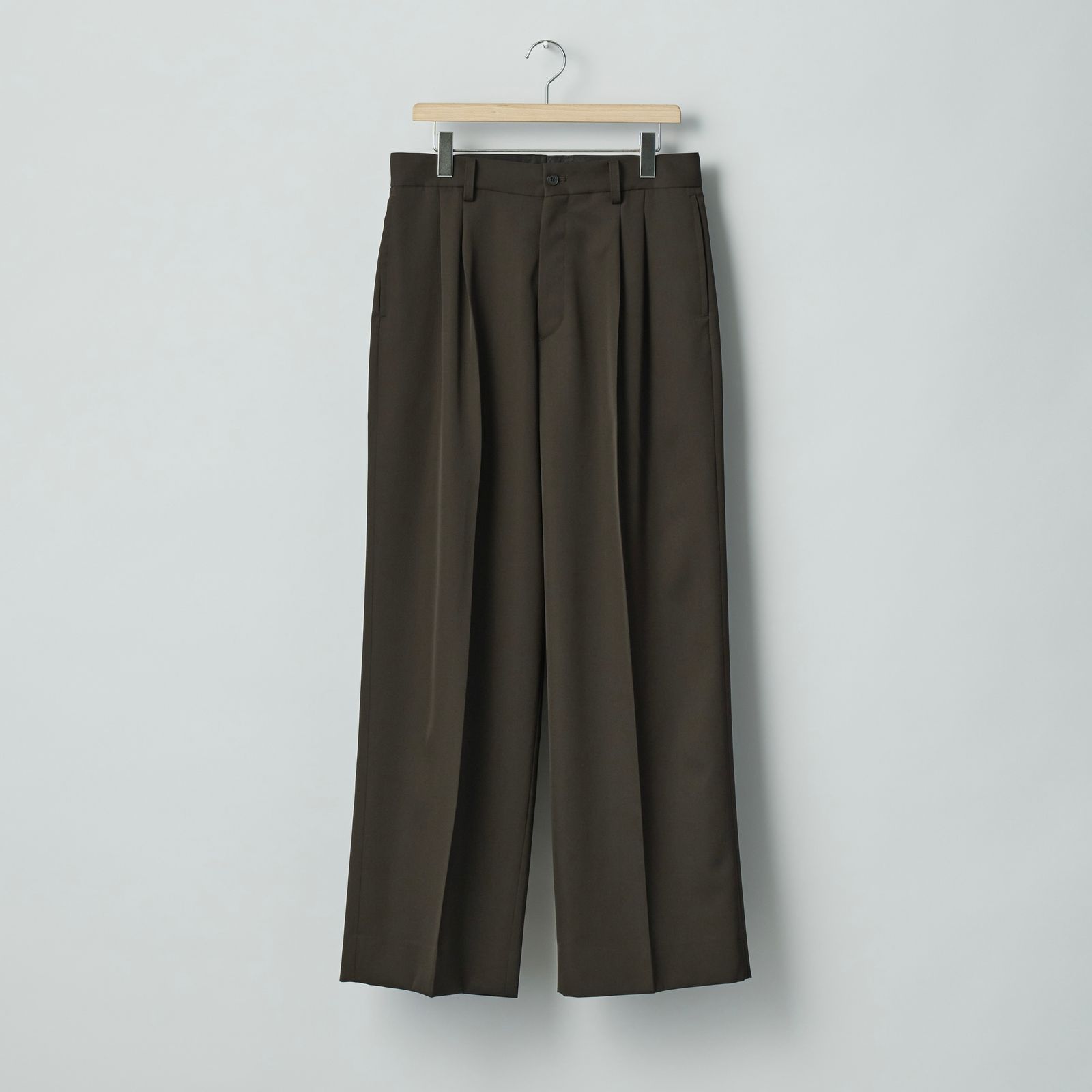 【残りわずか】Long Wide Trousers(2/90 WOOL GABARDINE)
