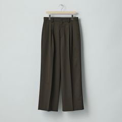 【残りわずか】Long Wide Trousers(2/90 WOOL GABARDINE)