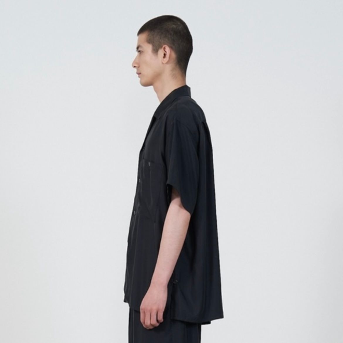 YOKE - 【残り一点】Cupro Open Collar Shirt | ACRMTSM ONLINE