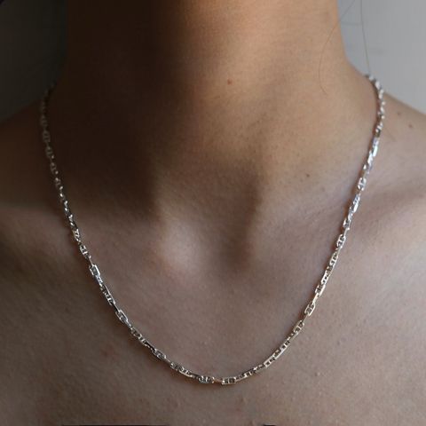 【残りわずか】Anchor Chain Necklace_3.3mm(SILVER)