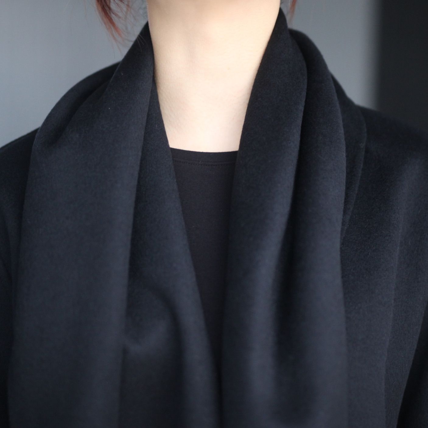 【残り一点】Wool Cashmere Beaver Reversible Stole Jacket