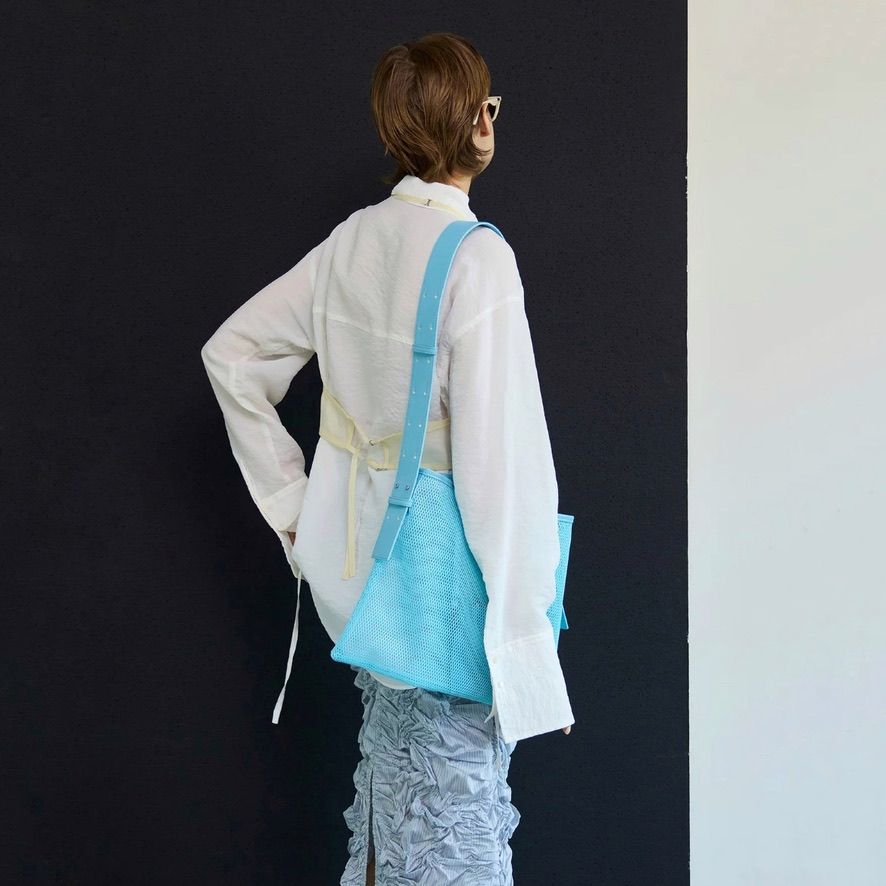 【残り一点】スクエアメッシュトートバッグ