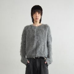 【残り一点】Brushed Mohair V-Neck Sweater