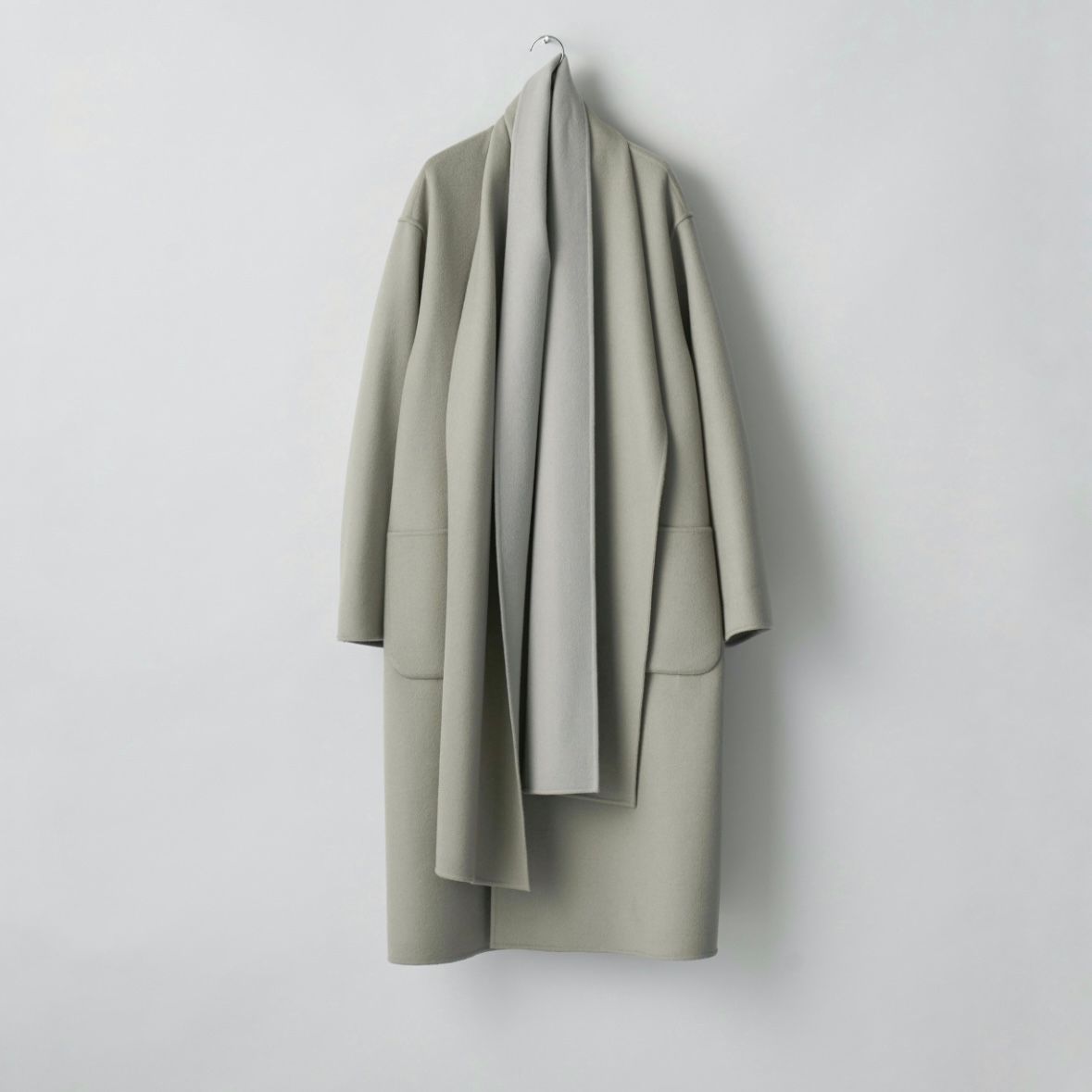 【残りわずか】Wool Cashmere Beaver Reversible Stole Coat