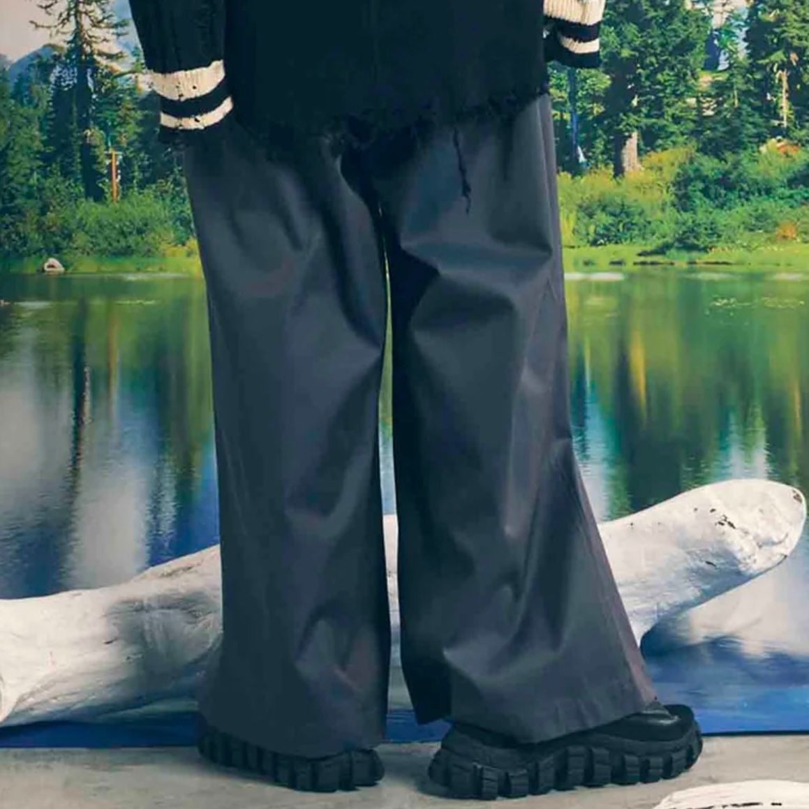 【残り一点】120/2/2 Suvin Cotton No Tuck Buggy Pants
