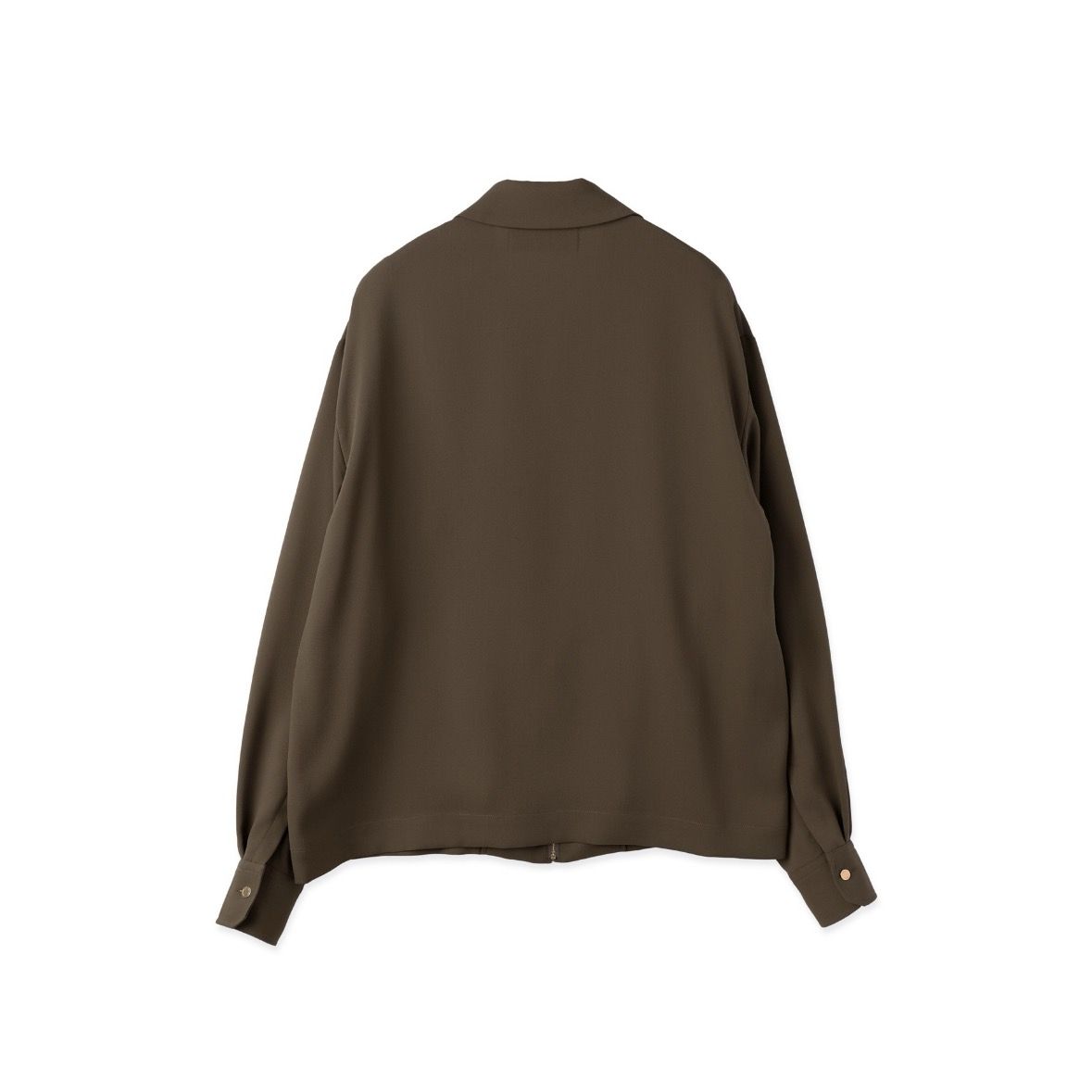 【残り一点】Dry Stretch Cloth Button-Tab Pocket Zip Up Shirt