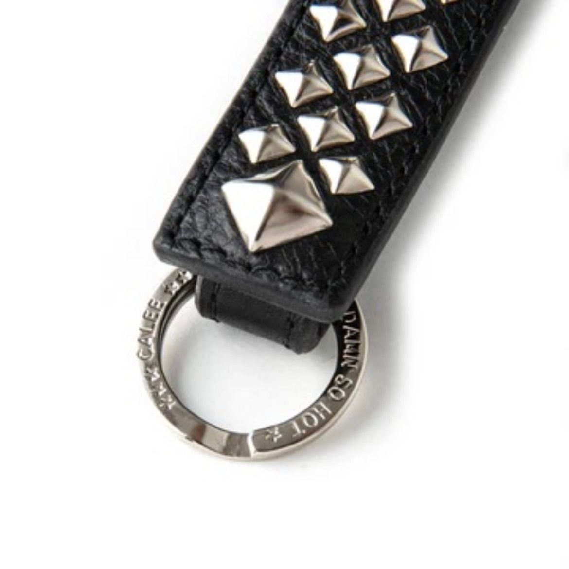 【残り一点】Studs Leather Snap Key Ring