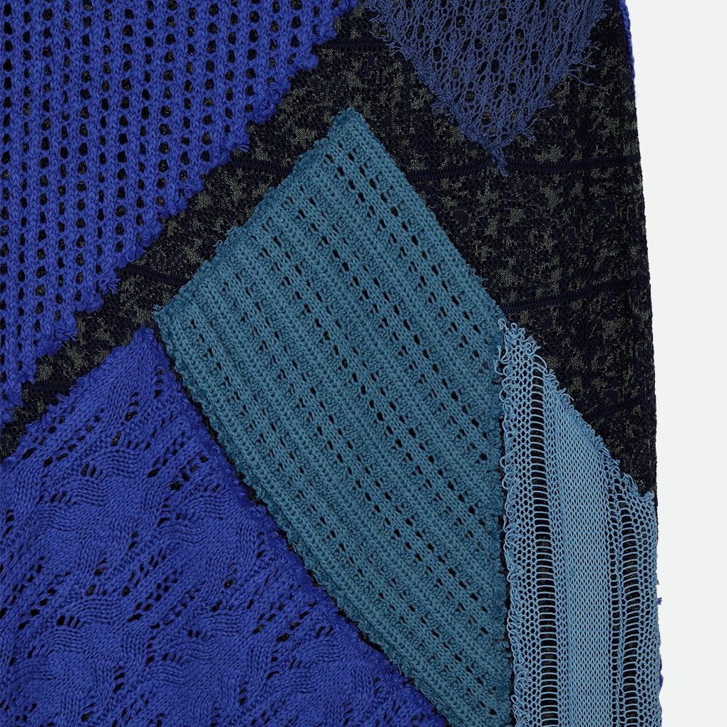 【残り一点】Patchwork I Line Knit Skirt