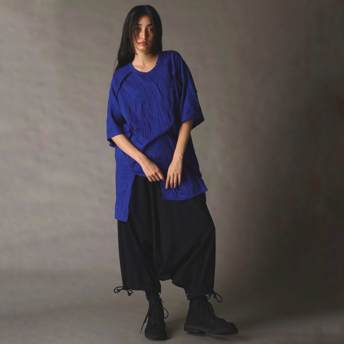 【残り一点】股下釦サルエルパンツ