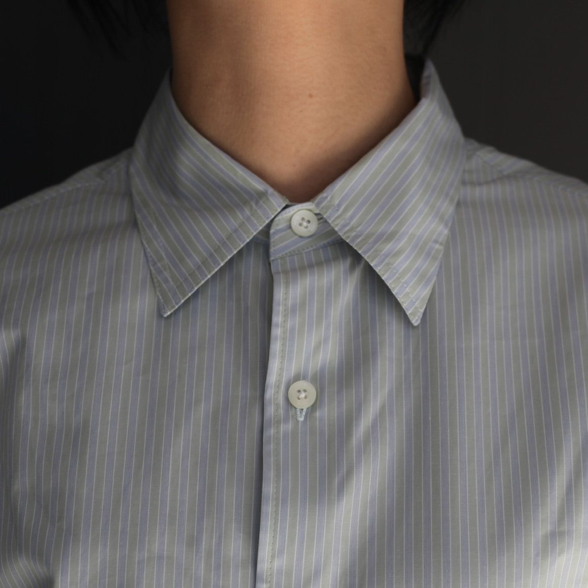 YOKE - 【残り一点】Boxy Stripe Regular Collar Shirt | ACRMTSM