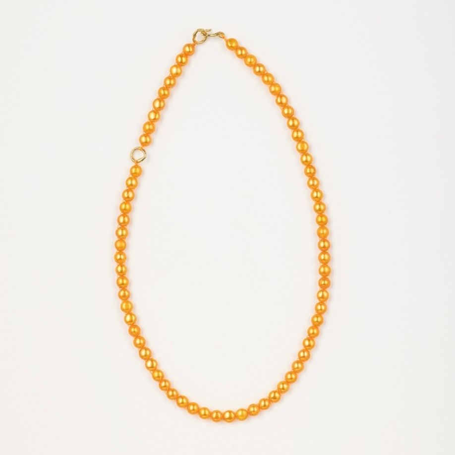 preek 限定品 オレンジパール ネックレス チョーカー ゴールド PREEK - 【お取り寄せ注文可能】Orange Pearl Necklace Choker
