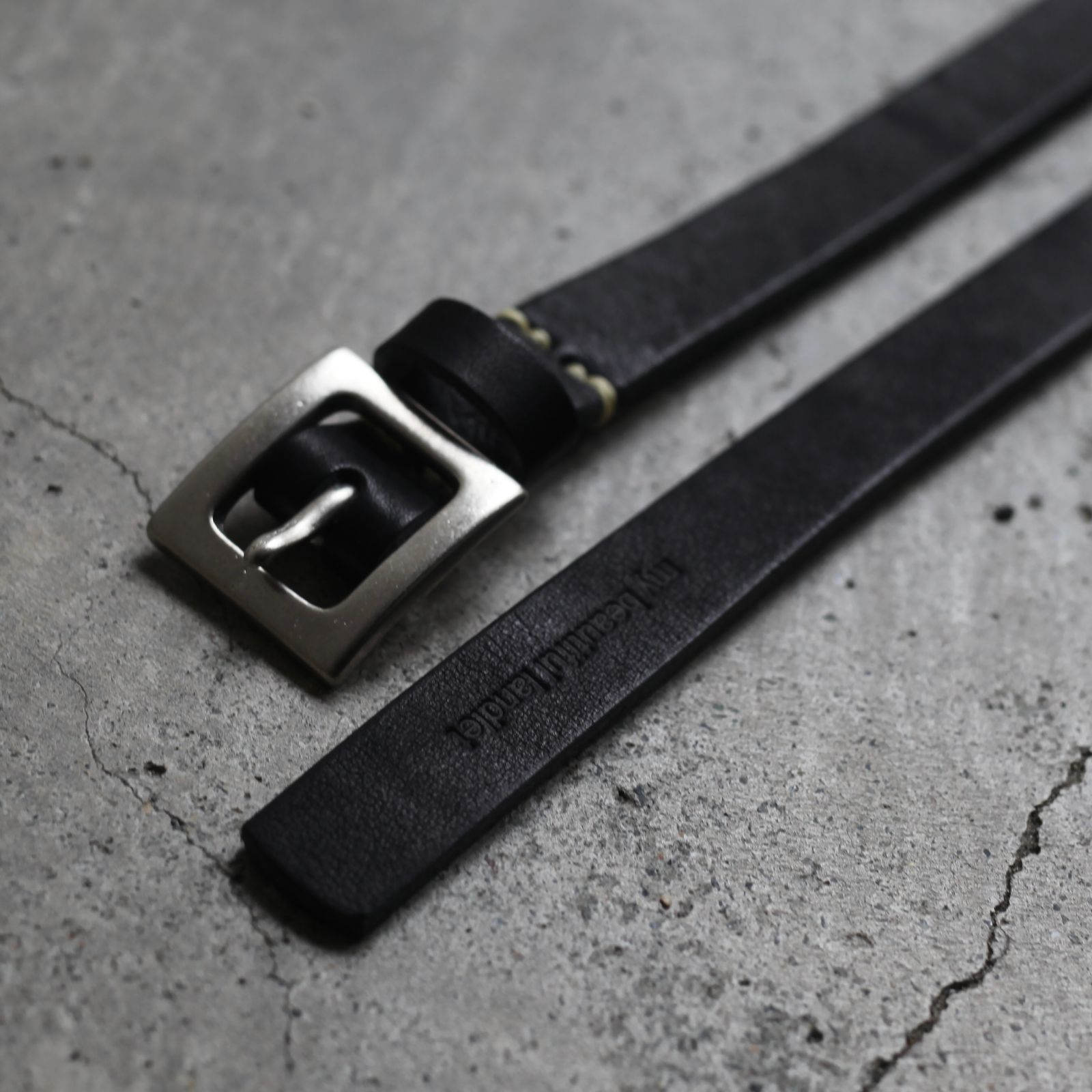 【残りわずか】レザーロングベルト_S(SQUARE)