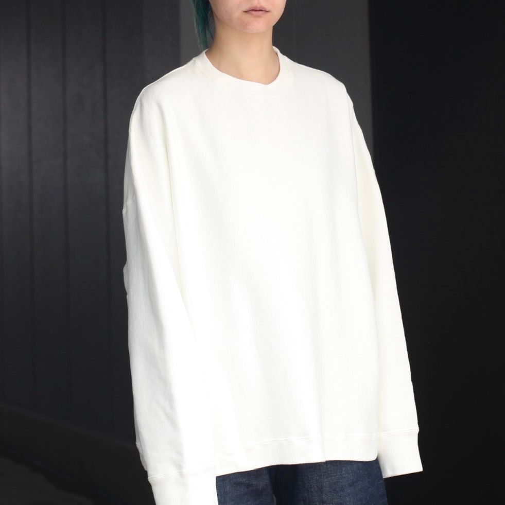 ATON/エイトン】GARMENT DYED URAKE OVERSIZED PULLOVER/ガーメント