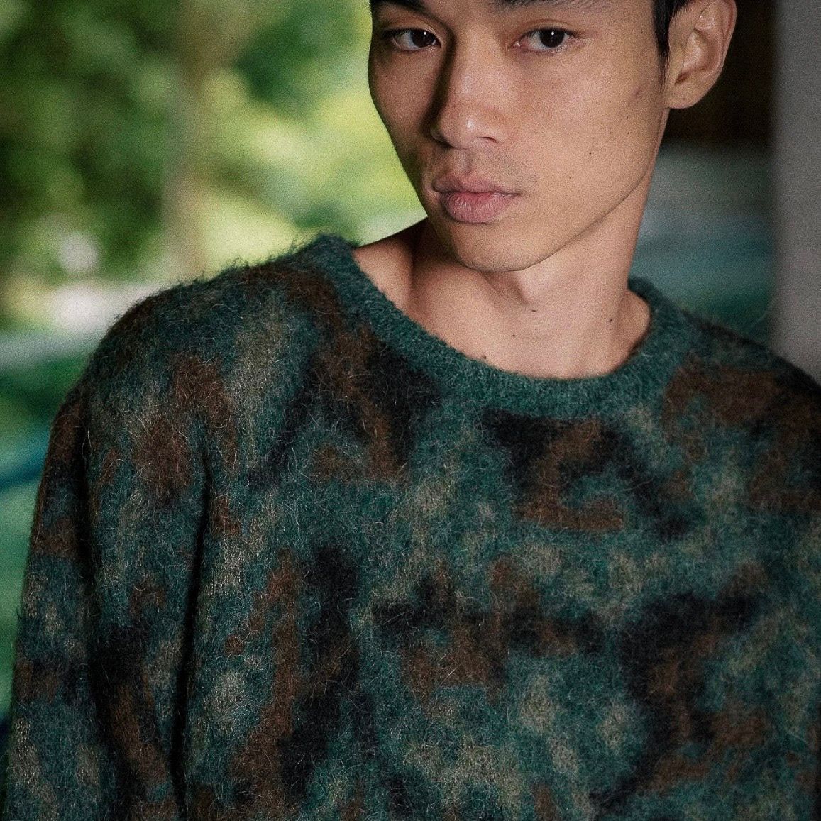 【残り一点】  Sex Camo Mohair Knit