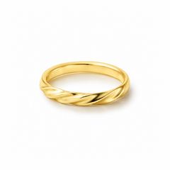 【お取り寄せ注文可能】Half Twist Ring M(K18 YELLOW GOLD)