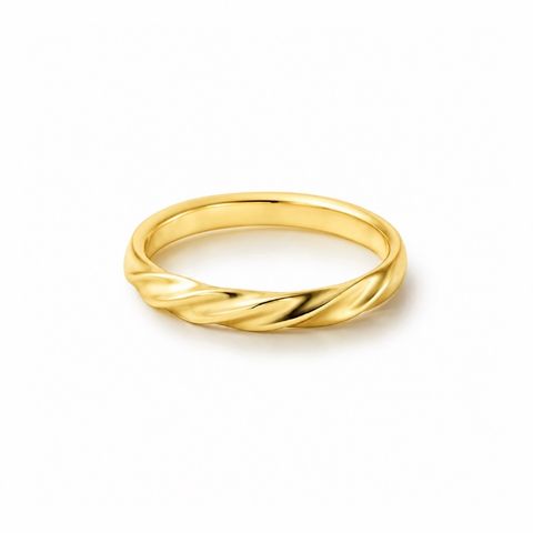 【お取り寄せ注文可能】Half Twist Ring M(K18 YELLOW GOLD)