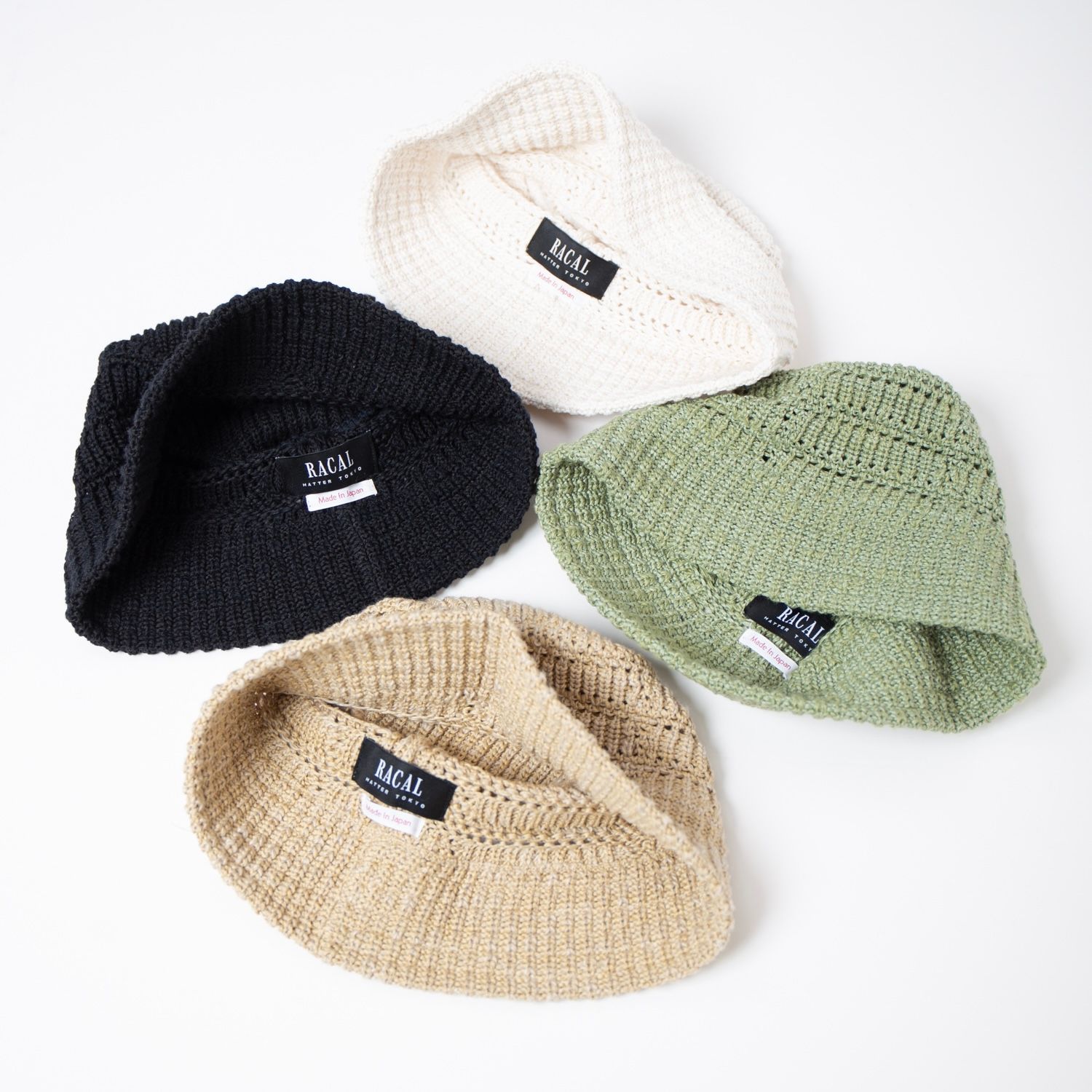 【残り一点】Mesh Line Knit Bucket Hat