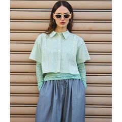 【残り一点】Button Slit Short Shirt