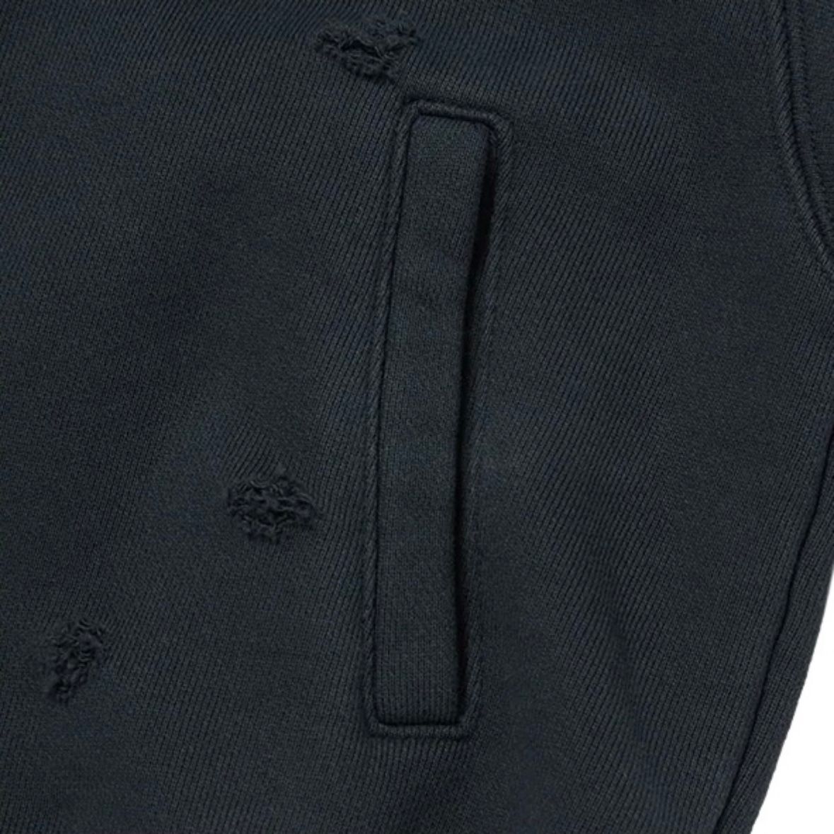 【残り一点】Leather Flame Cropped Hooded Zip Up