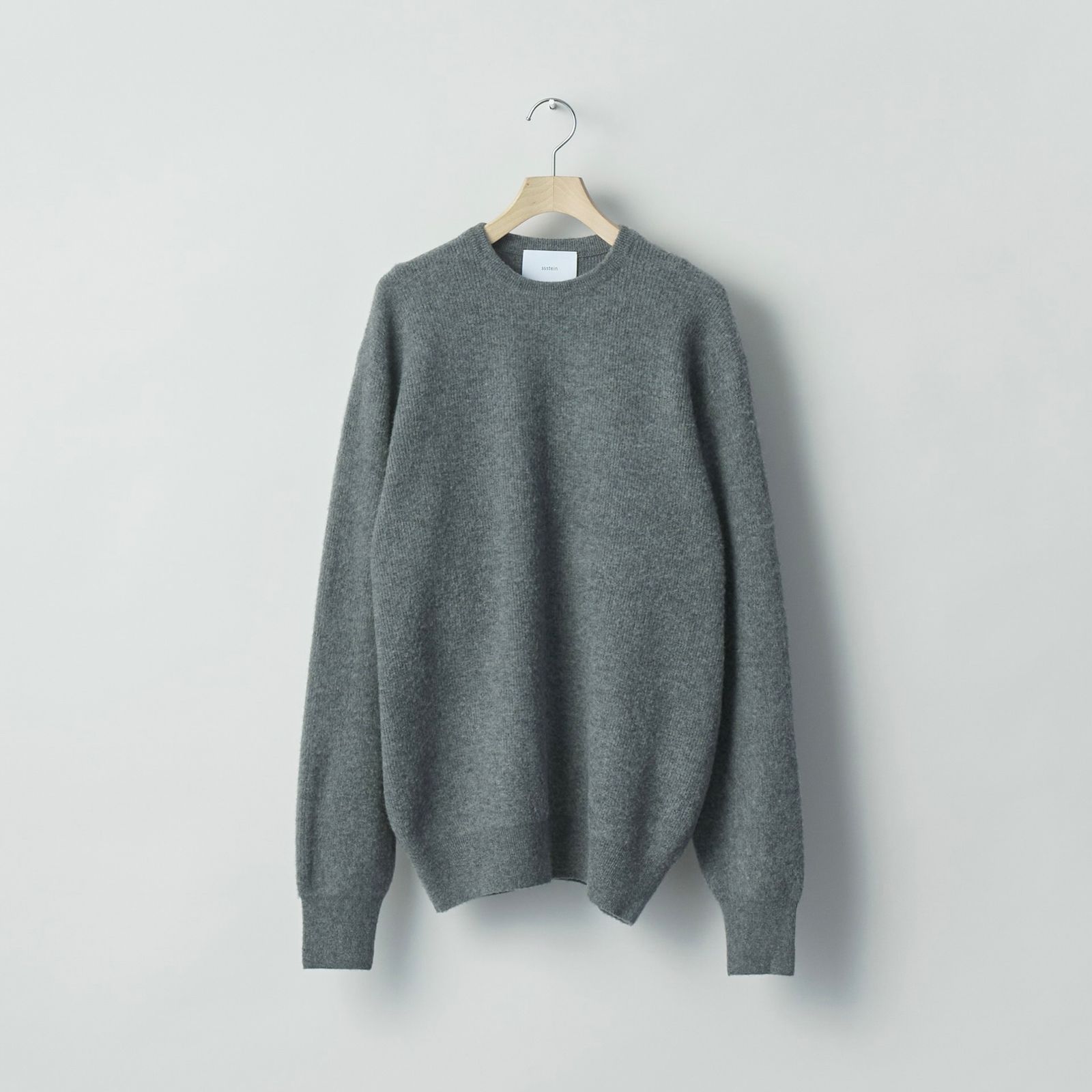 【残りわずか】Super Fine Wool Milled Knit Crew Neck LS