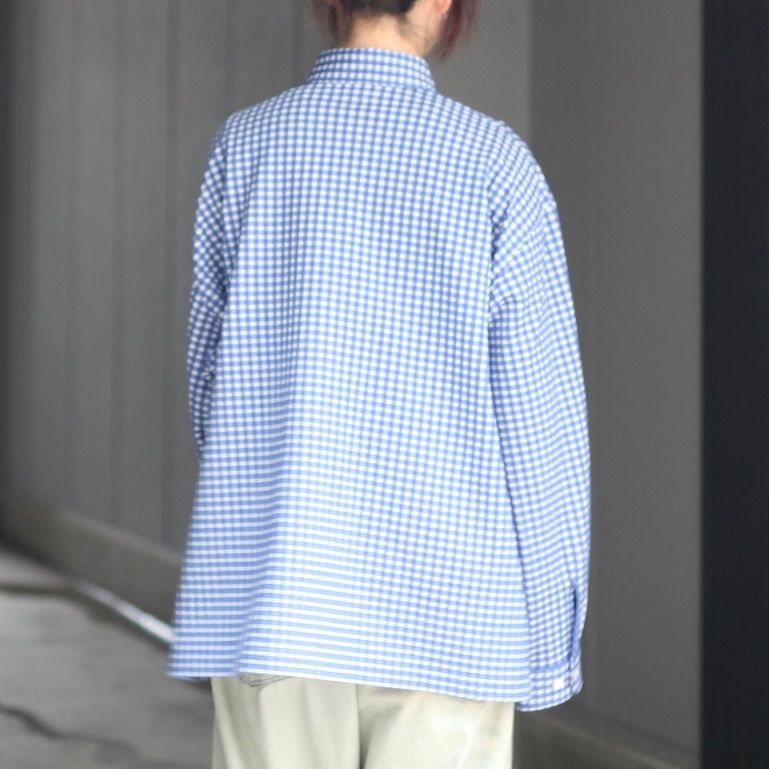 【残り一点】36G Wool Check Balise Shirt